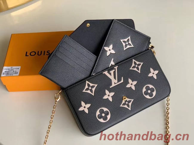 Louis Vuitton Original POCHETTE FELICIE Chain Bag M69977 black