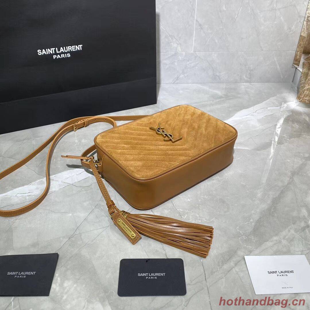 Yves Saint Laurent IN SUEDE AND SMOOTH LEATHER Y520534E Brown