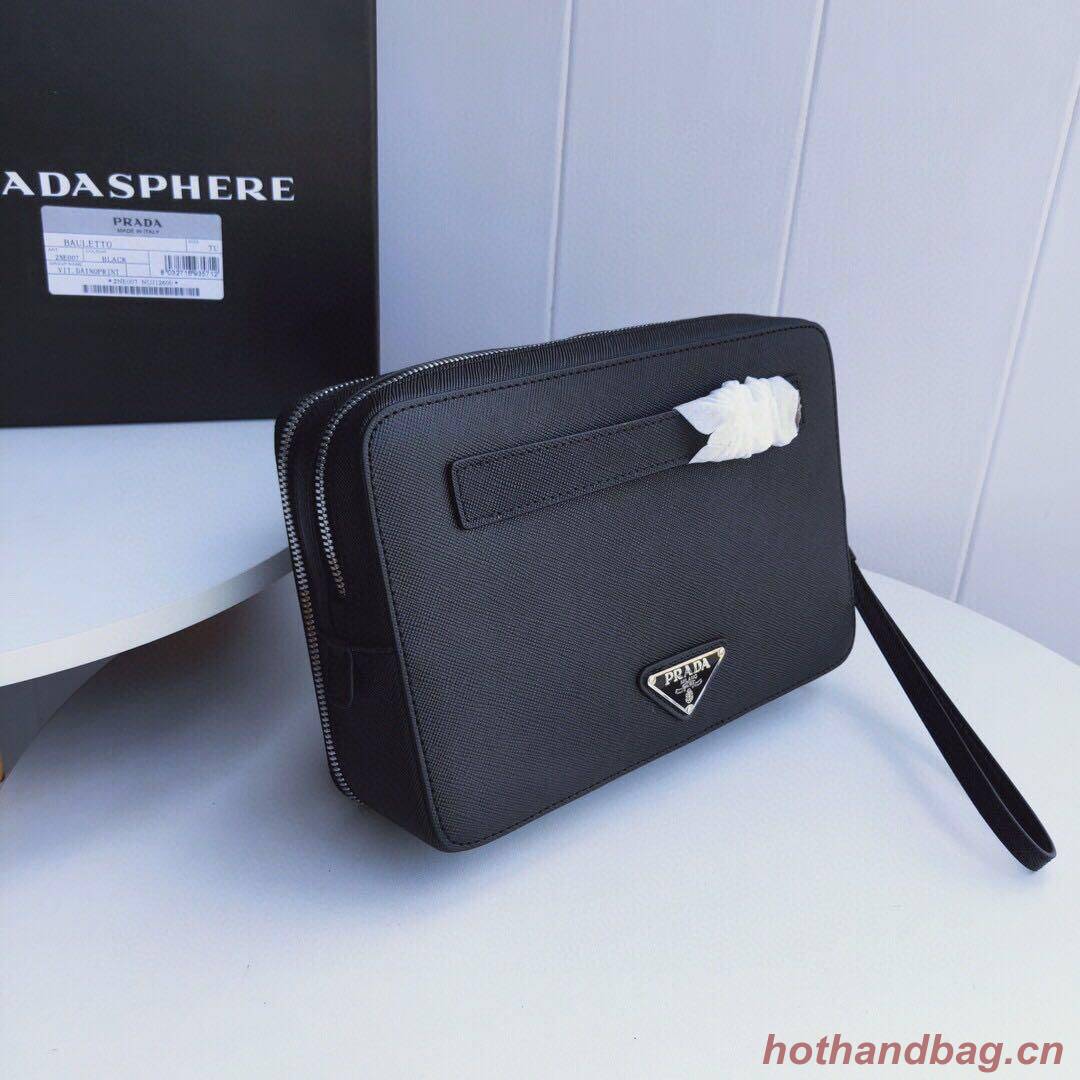Prada Saffiano Leather Bag P23698 Black