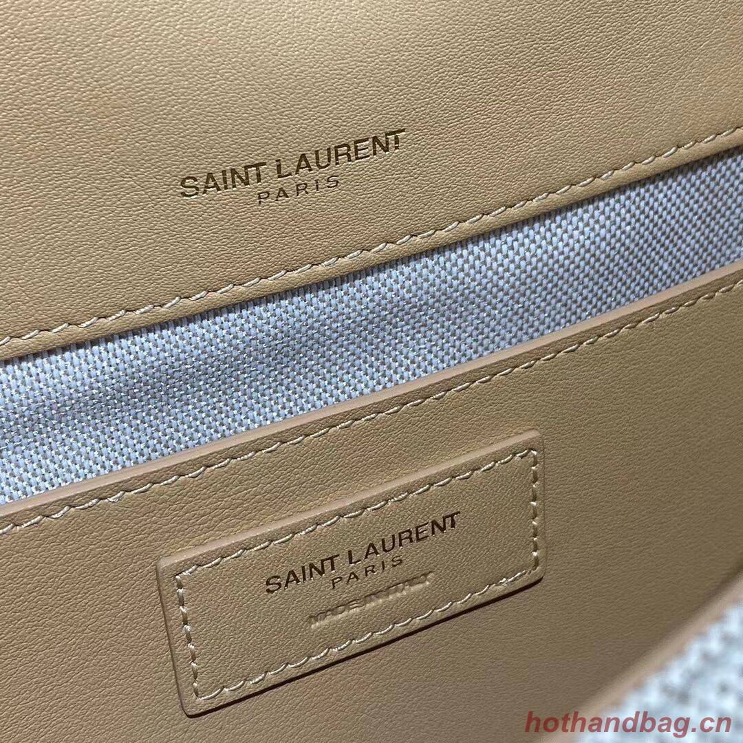 Yves Saint Laurent IN CANVAS AND LEATHER Y633037H Apricot