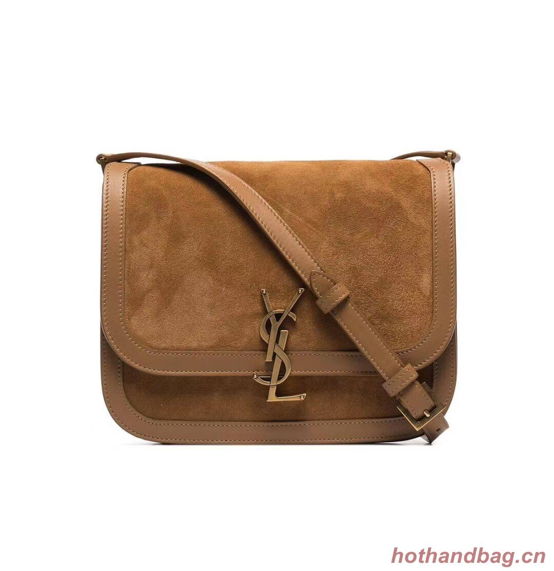 Yves Saint Laurent IN SUEDE AND SMOOTH LEATHER Y535025E brown