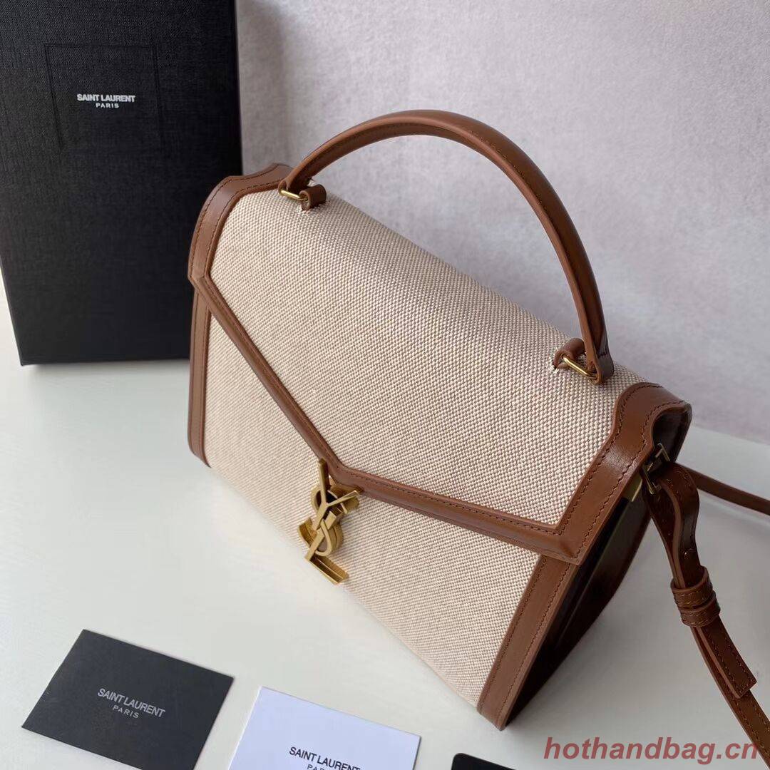 Yves Saint Laurent IN CANVAS AND LEATHER Y650119H Apricot