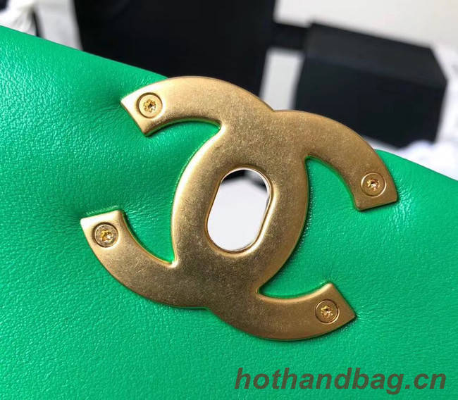 Chanel 19 flap bag AS1160 AS1161 AS1162 green
