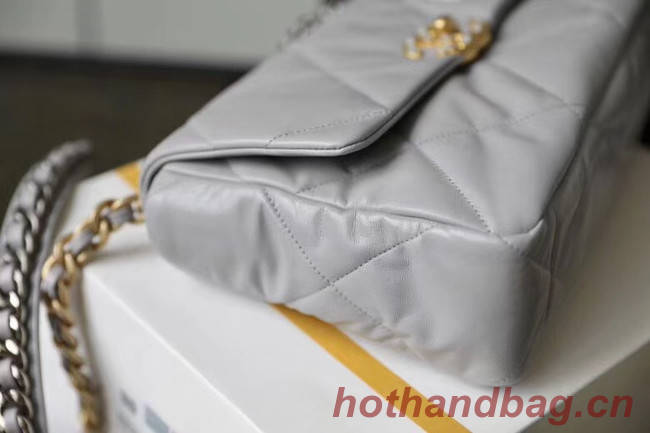 Chanel 19 flap bag AS1161 grey