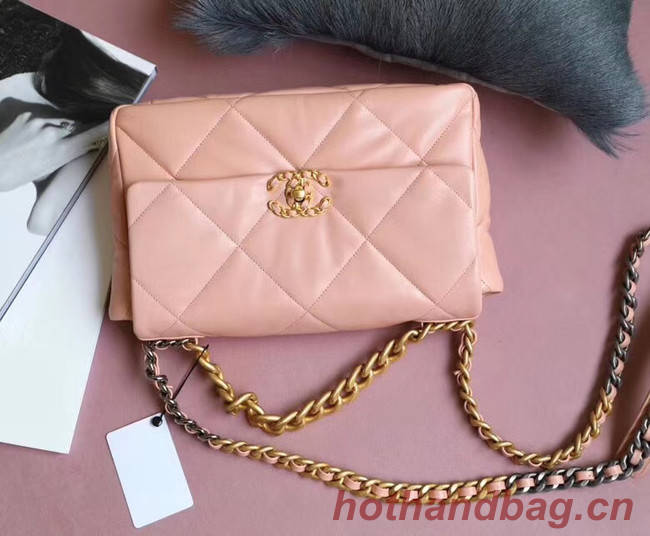 Chanel 19 flap bag AS1161 pink