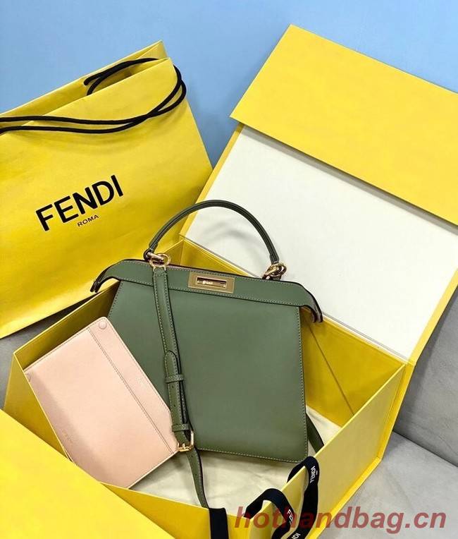 Fendi PEEKABOO ISEEU MEDIUM leather bag 70193 green