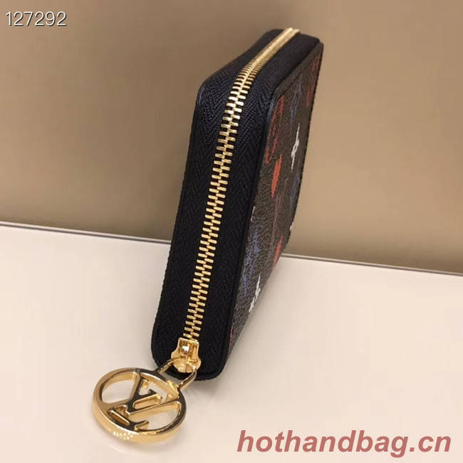 Louis Vuitton GAME ON ZIPPY COIN PURSE M80305 black