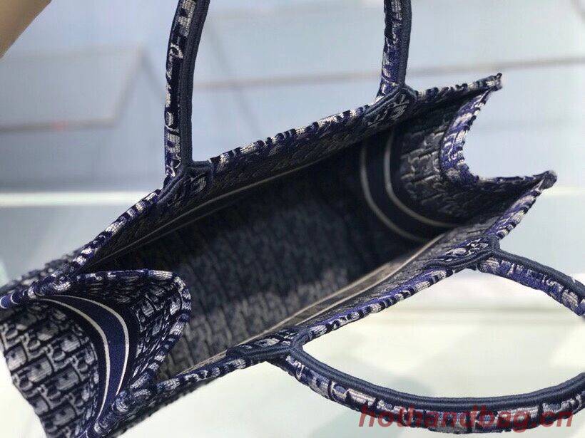 SMALL DIOR BOOK TOTE blue Dior Oblique Embroidered Velvet M1287Z SMALL DIOR BOOK TOTE blue Dior Oblique Embroidered Velvet M1287Z