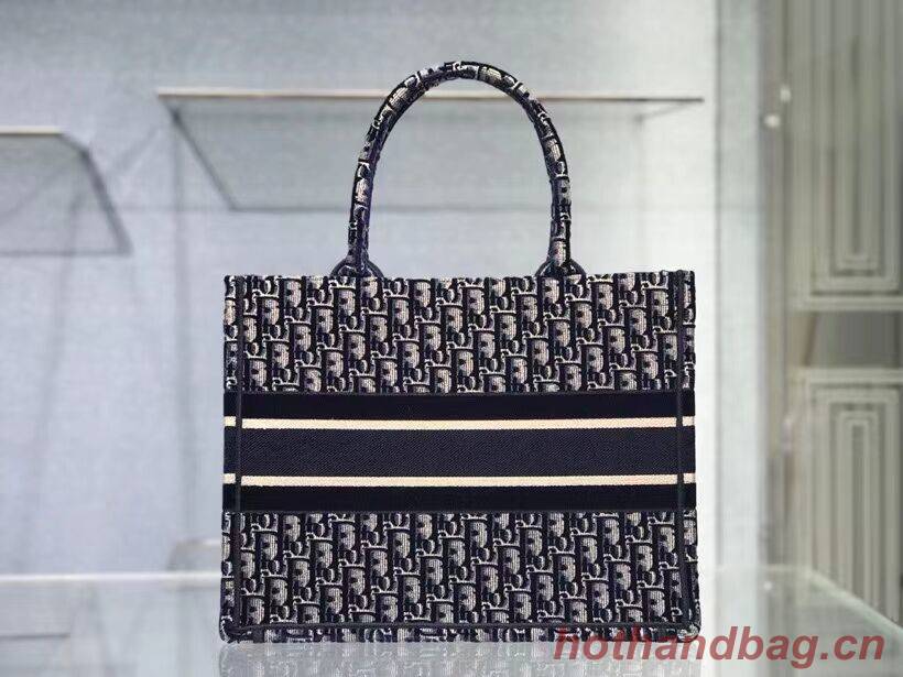 SMALL DIOR BOOK TOTE blue Dior Oblique Embroidered Velvet M1287Z SMALL DIOR BOOK TOTE blue Dior Oblique Embroidered Velvet M1287Z