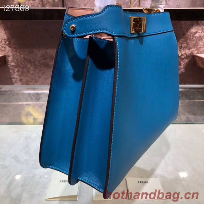 Fendi PEEKABOO ISEEU MEDIUM leather bag 70193 blue