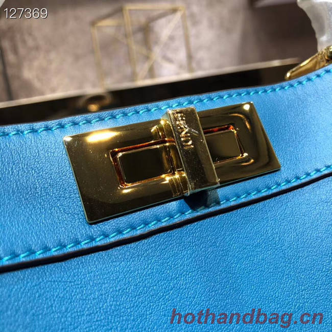 Fendi PEEKABOO ISEEU MEDIUM leather bag 70193 blue