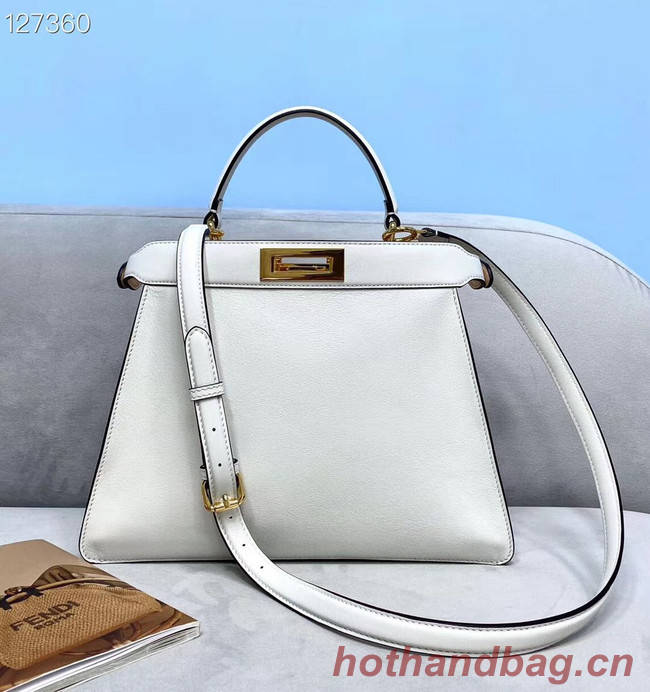Fendi PEEKABOO ISEEU MEDIUM leather bag 70193 white