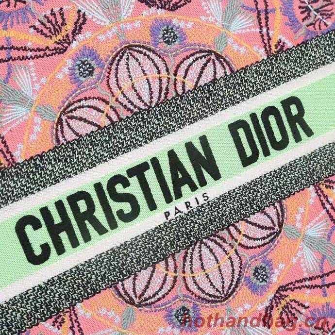 DIOR BOOK TOTE Multicolor Tie & Dior Embroidery M1286