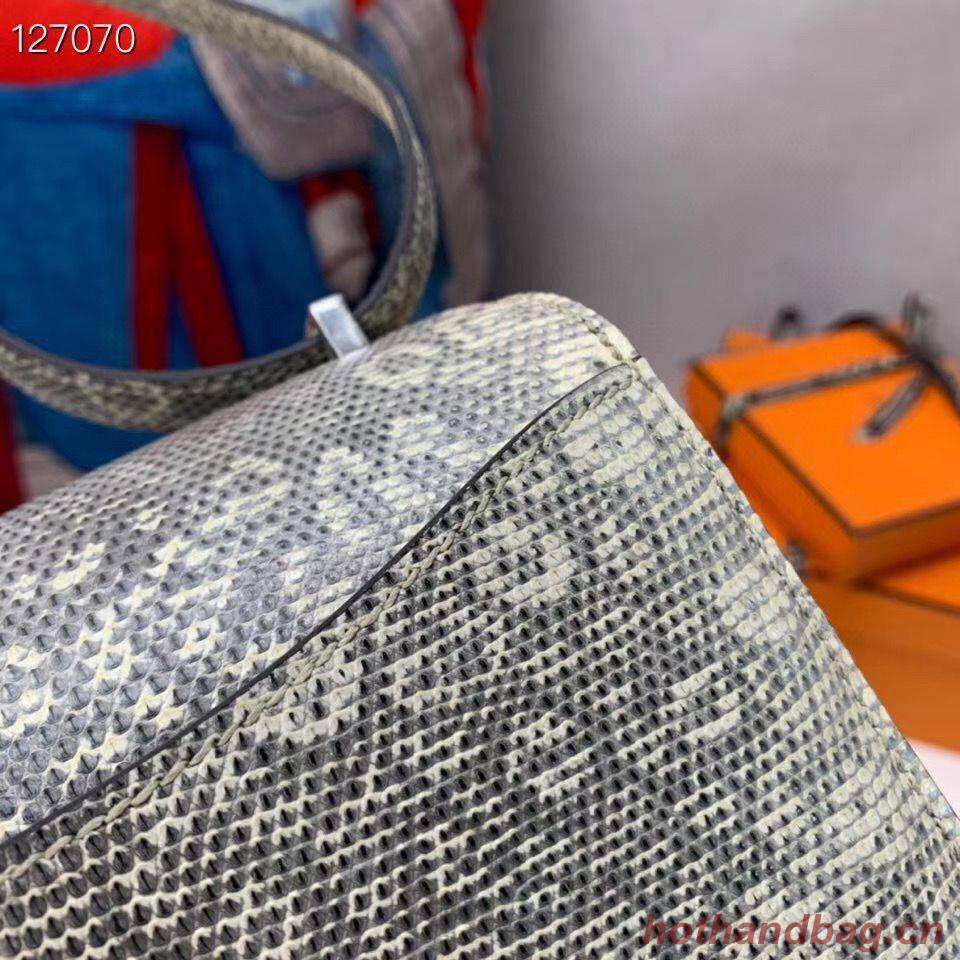Hermes Constance Bag Togo Origianl Lizard Leather H9999 Gray