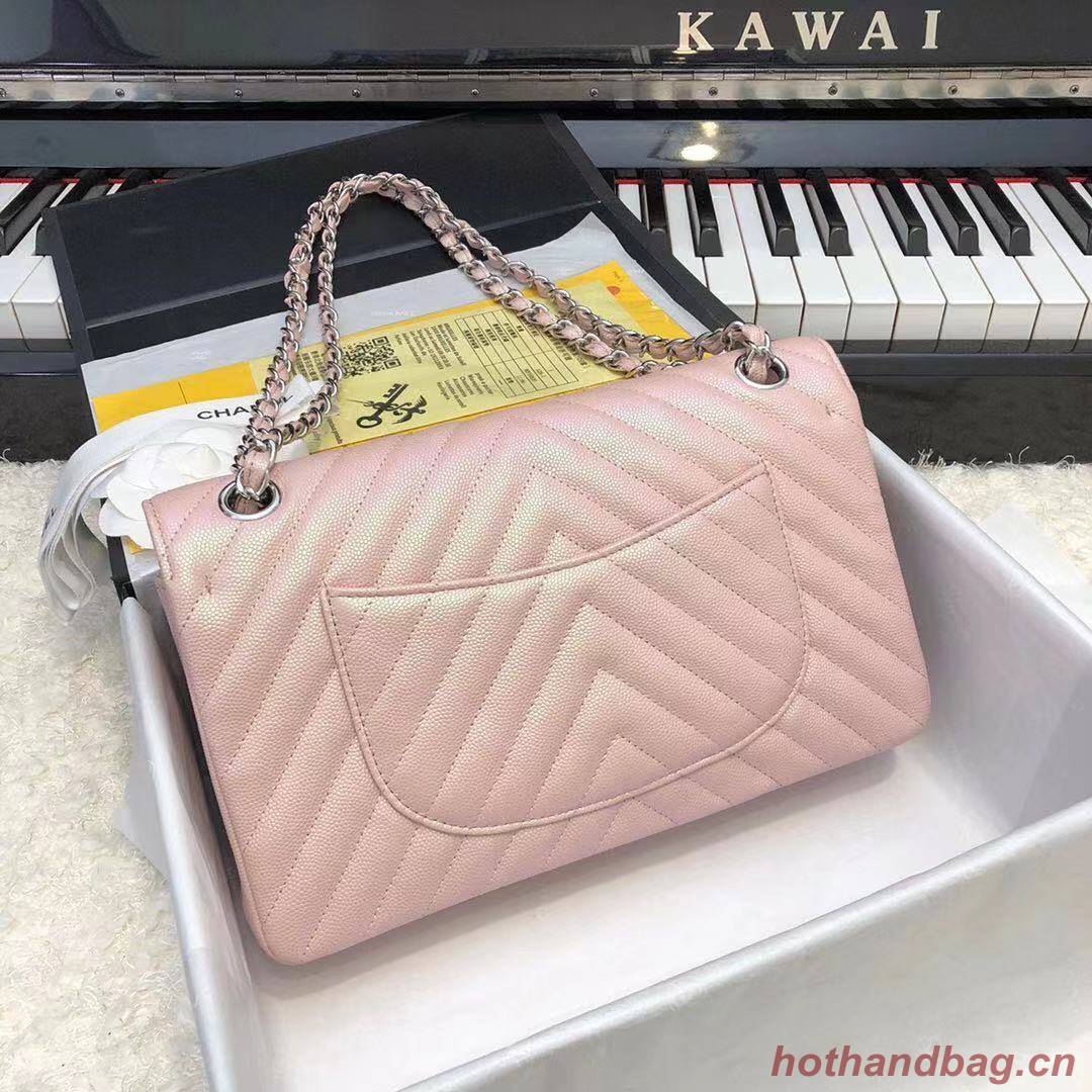 Chanel 2.55 Series Flap Bag Leather A1112CF Pink
