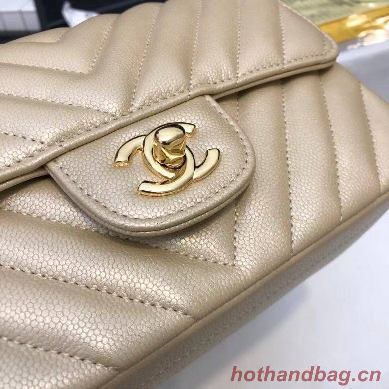 Chanel 2.55 Series Flap Bag Leather A1116CF gold