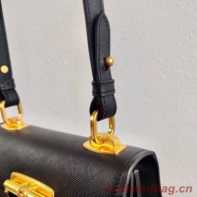 Prada Saffiano leather Prada Symbole bag 1BD270 black