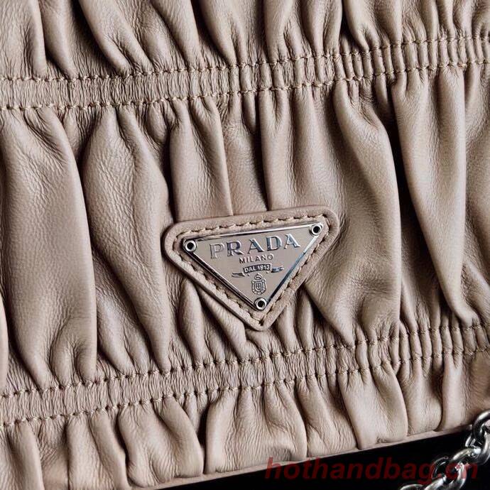 Prada Gaufre nappa leather shoulder bag 1BD289 Biscuits