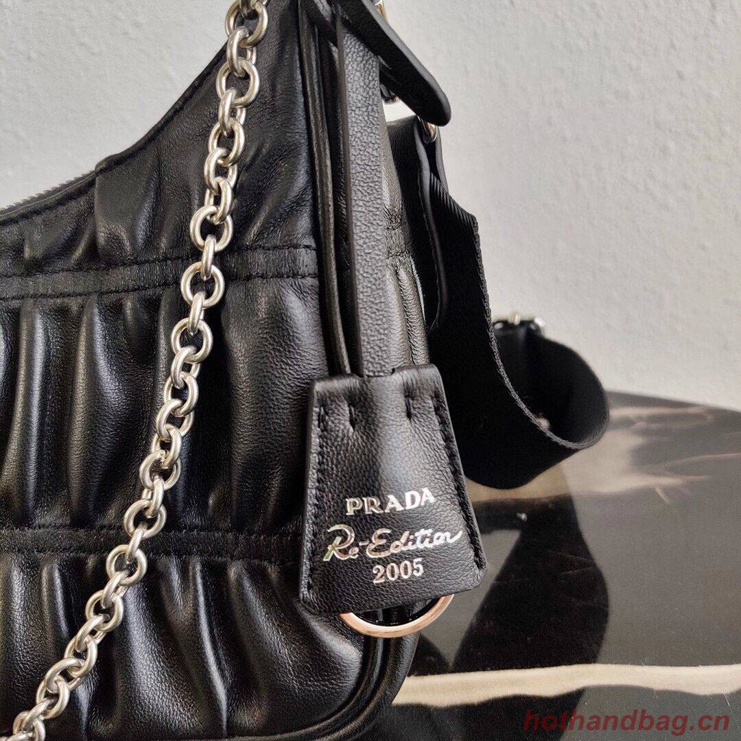 Prada Re-Edition 2005 leather bag 1BH20 black