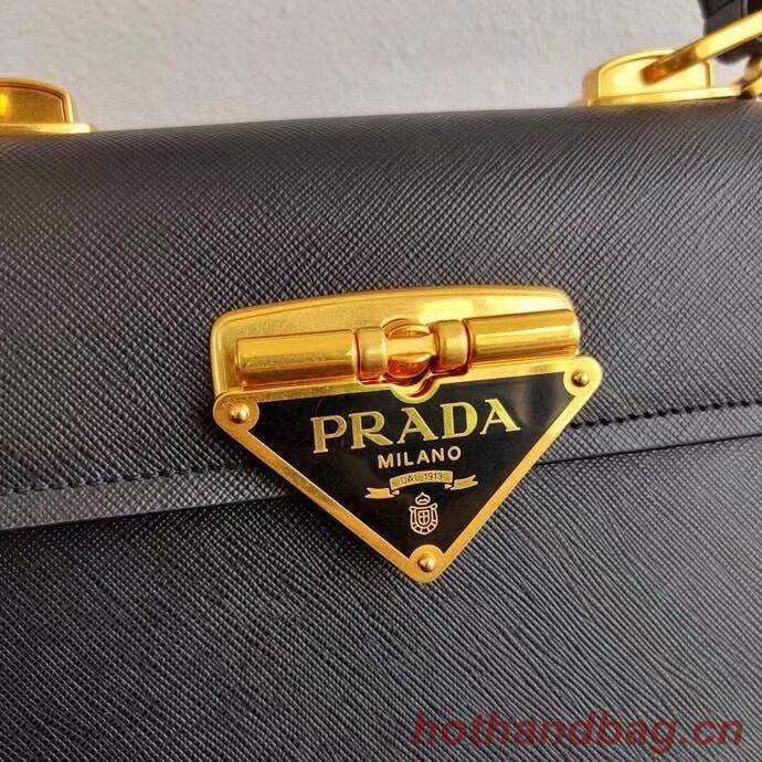 Prada Saffiano leather Prada Symbole bag 1BN021 black