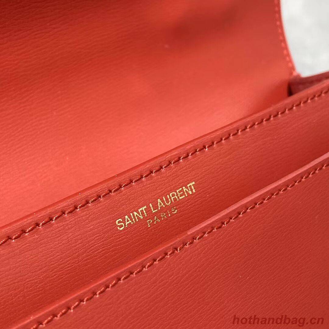 Yves Saint Laurent Calfskin Leather Tote Bag Y634723 Bright red Yves Saint Laurent Calfskin Leather Tote Bag Y634723 Bright red
