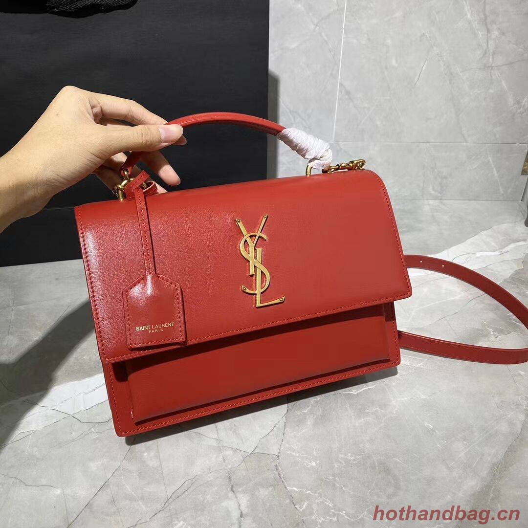 Yves Saint Laurent Calfskin Leather Tote Bag Y634723 Bright red Yves Saint Laurent Calfskin Leather Tote Bag Y634723 Bright red