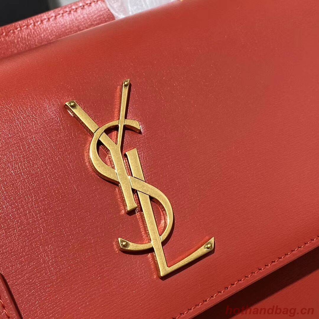 Yves Saint Laurent Calfskin Leather Tote Bag Y634723 Bright red Yves Saint Laurent Calfskin Leather Tote Bag Y634723 Bright red