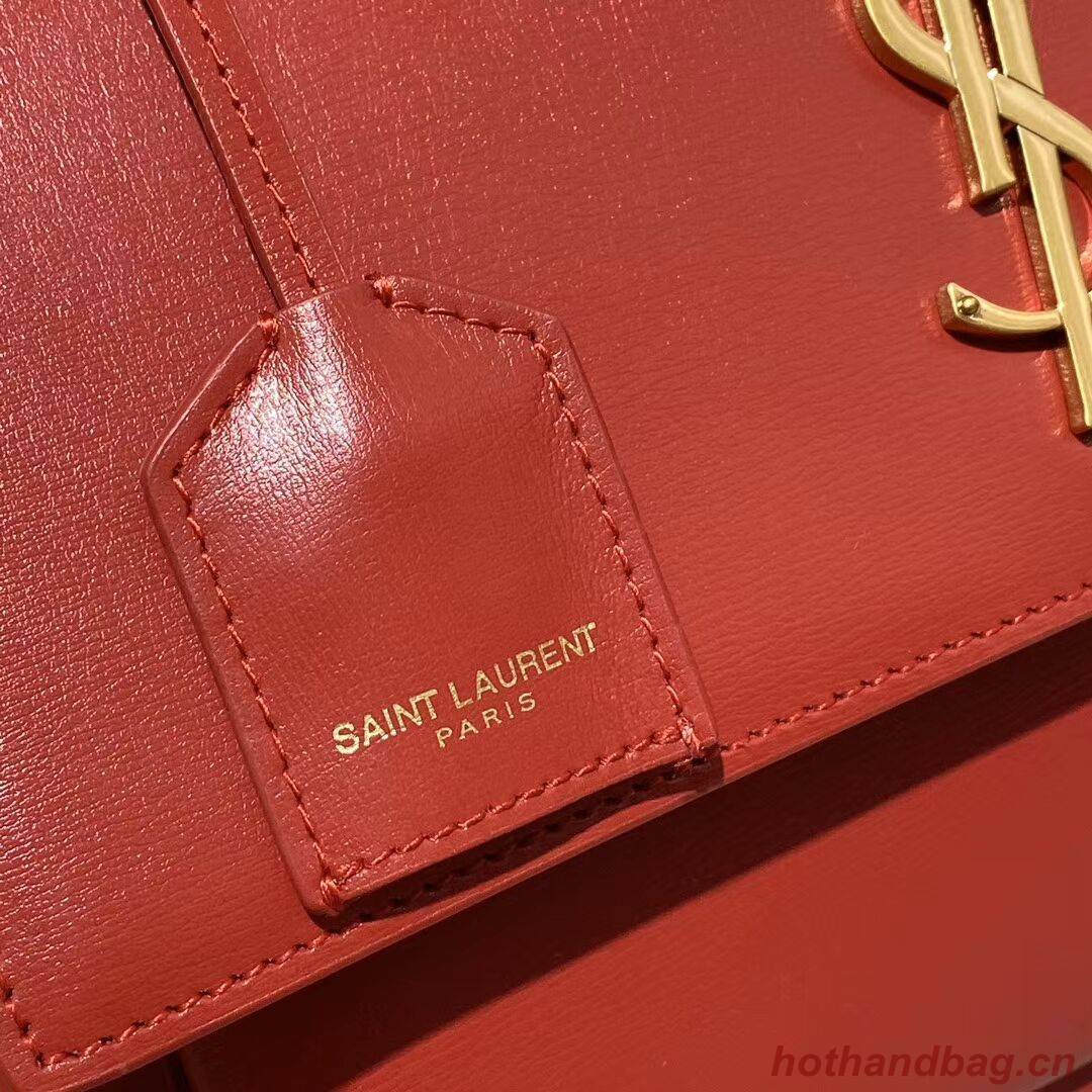 Yves Saint Laurent Calfskin Leather Tote Bag Y634723 Bright red Yves Saint Laurent Calfskin Leather Tote Bag Y634723 Bright red