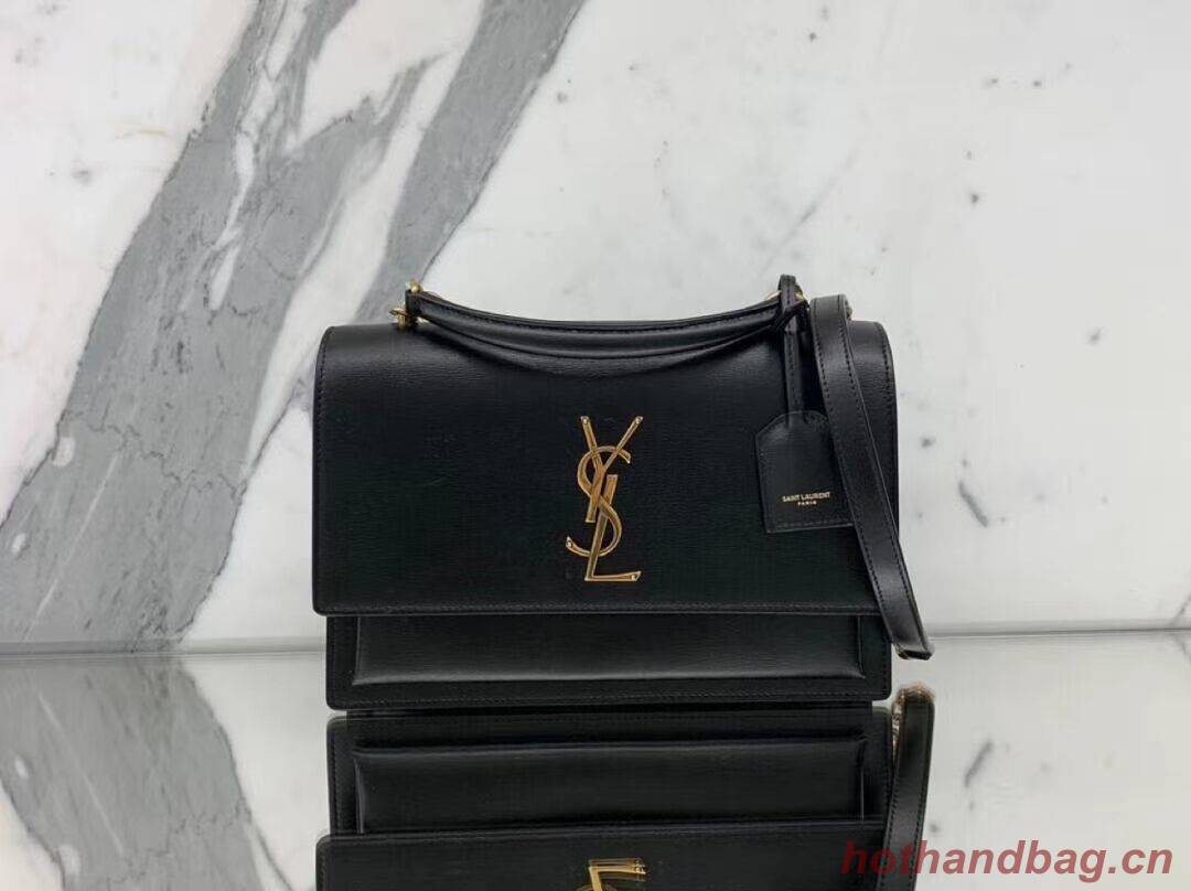 Yves Saint Laurent Calfskin Leather Tote Bag Y634723 black