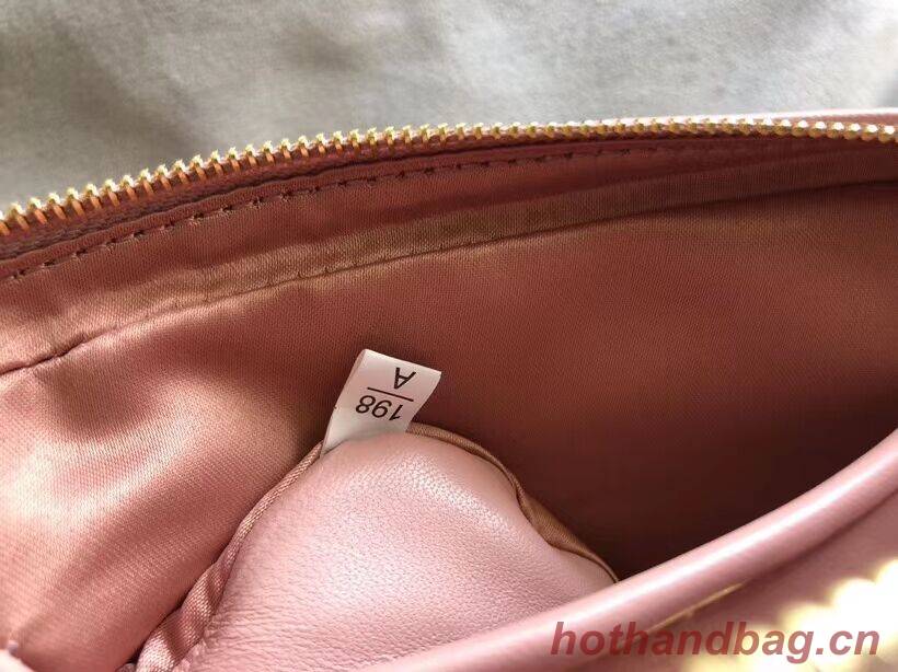 miu miu Matelasse Nappa Leather Shoulder Bag 5BH539A pink