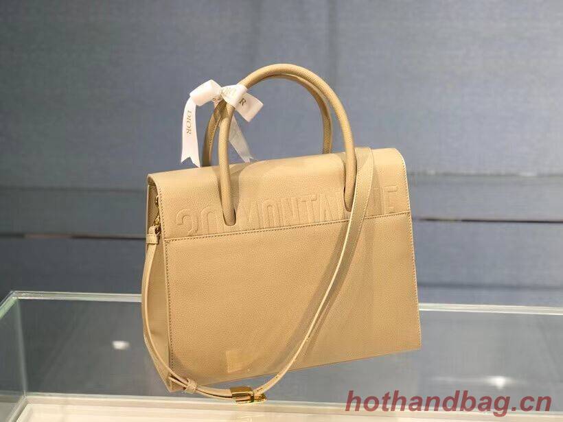 DIOR LARGE ST HONORE TOTE Grained Calfskin M9306UBAE apricot