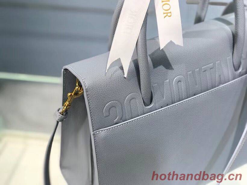 DIOR LARGE ST HONORE TOTE Grained Calfskin M9306UBAE sky blue