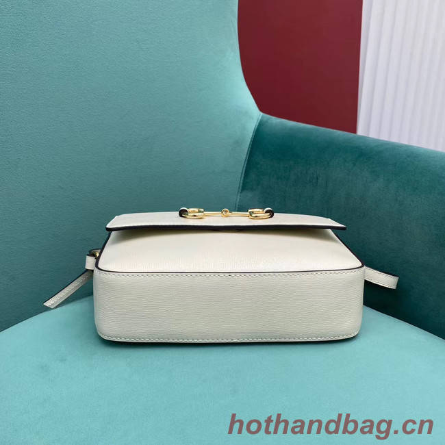 Gucci Horsebit 1955 small shoulder bag 645454 White