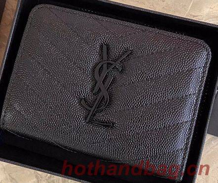 YSL Wallet Original Leather Y6978 Black