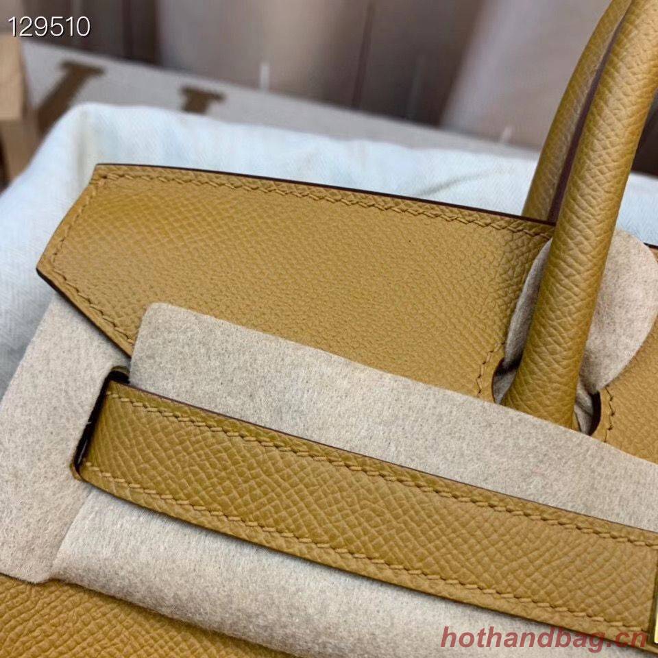Hermes Birkin 25CM Tote Bag Original Leather H25T Yellow