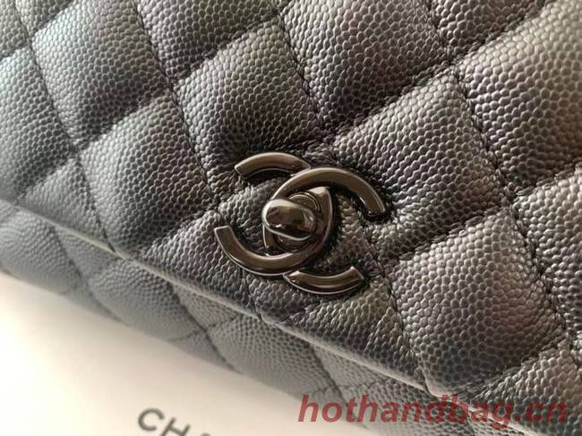 Chanel coco mini flap bag with top handle AS2215 black