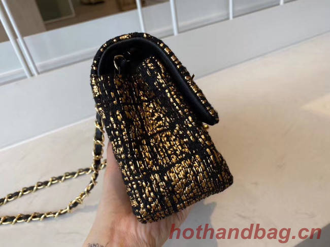 Chanel classic handbag Tweed & Gold-Tone Metal A01116-1