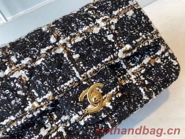 Chanel classic handbag Tweed & Gold-Tone Metal A01116-2