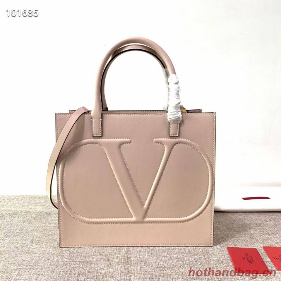 VALENTINO Origianl leather tote V2021 light pink