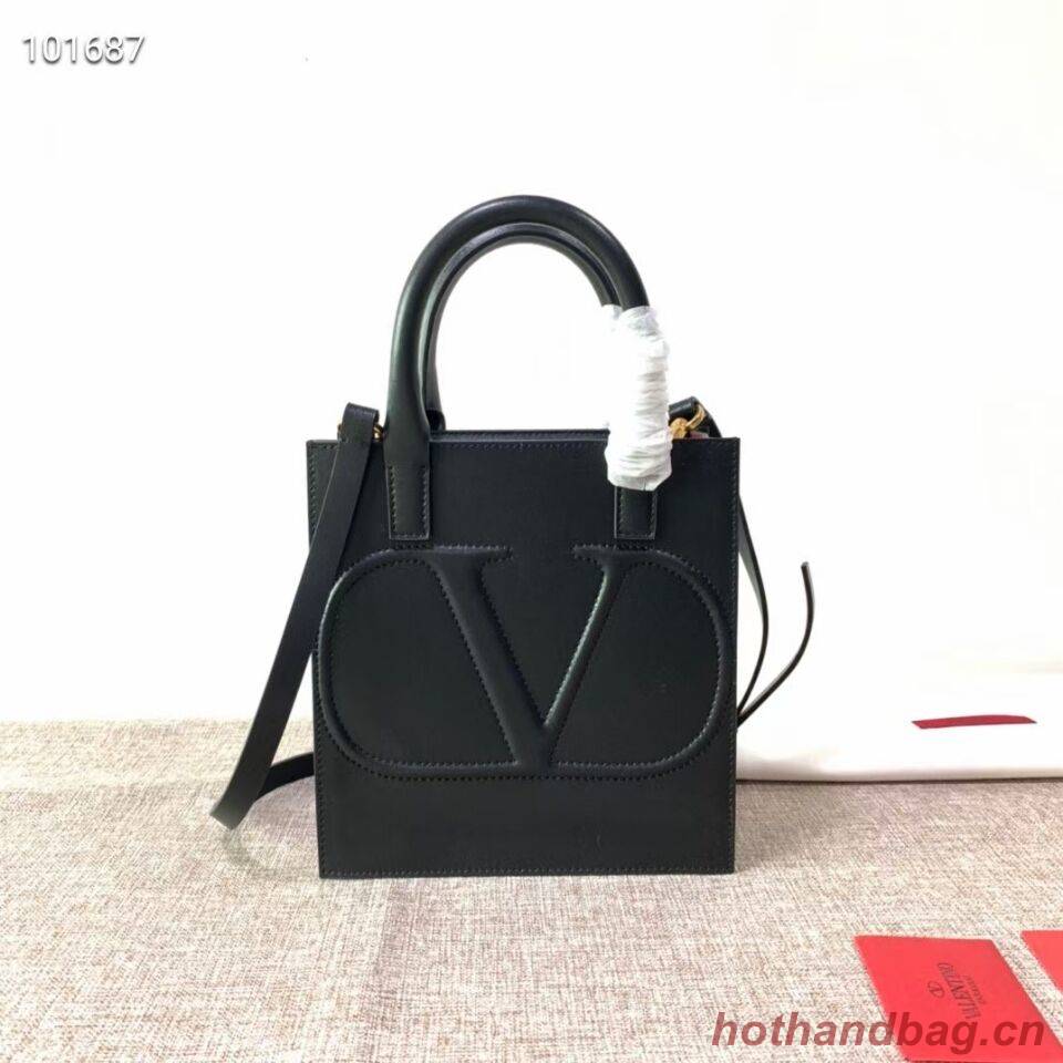VALENTINO Origianl leather tote V2022 black
