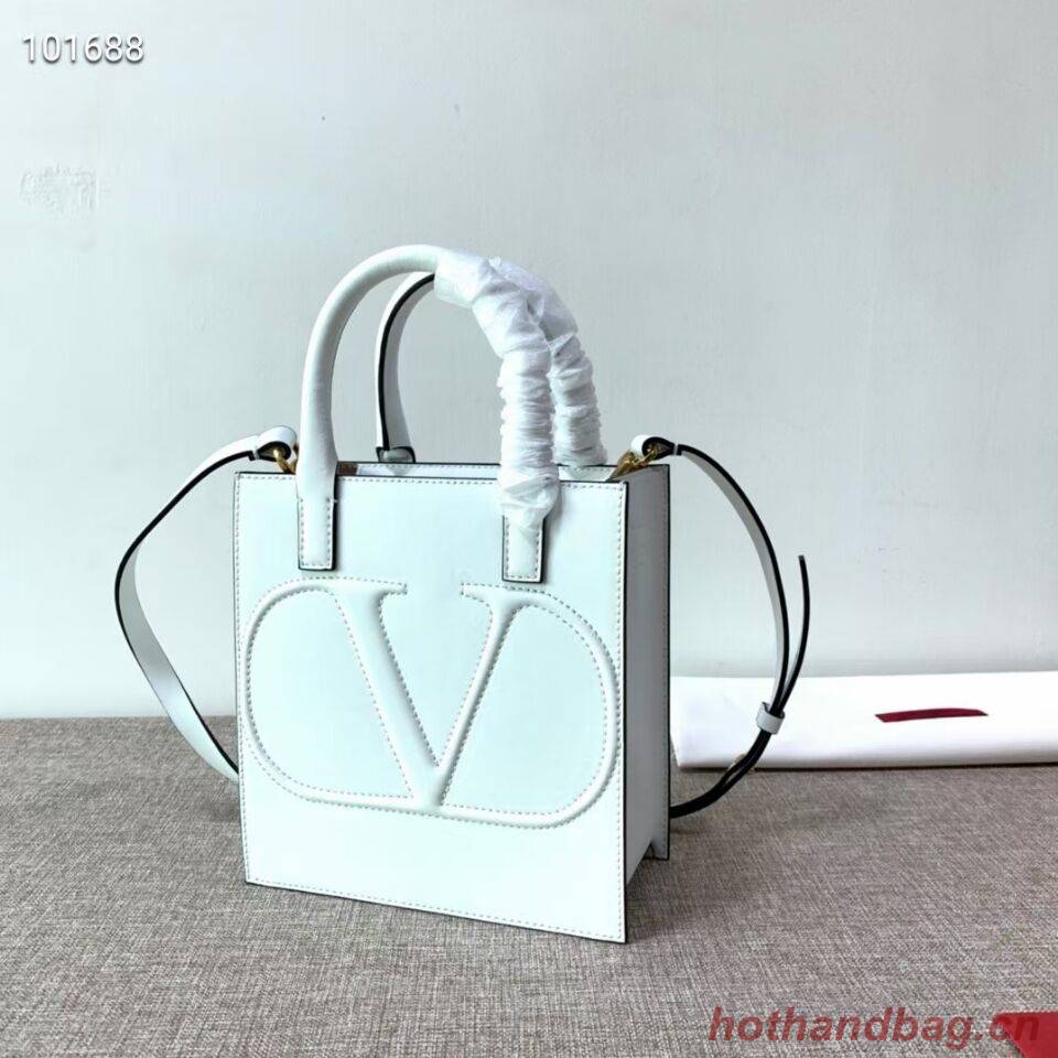 VALENTINO Origianl leather tote V2022 white