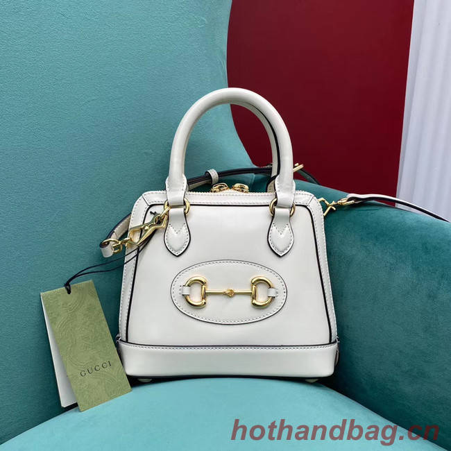 Gucci Horsebit 1955 mini top handle bag 640716 white