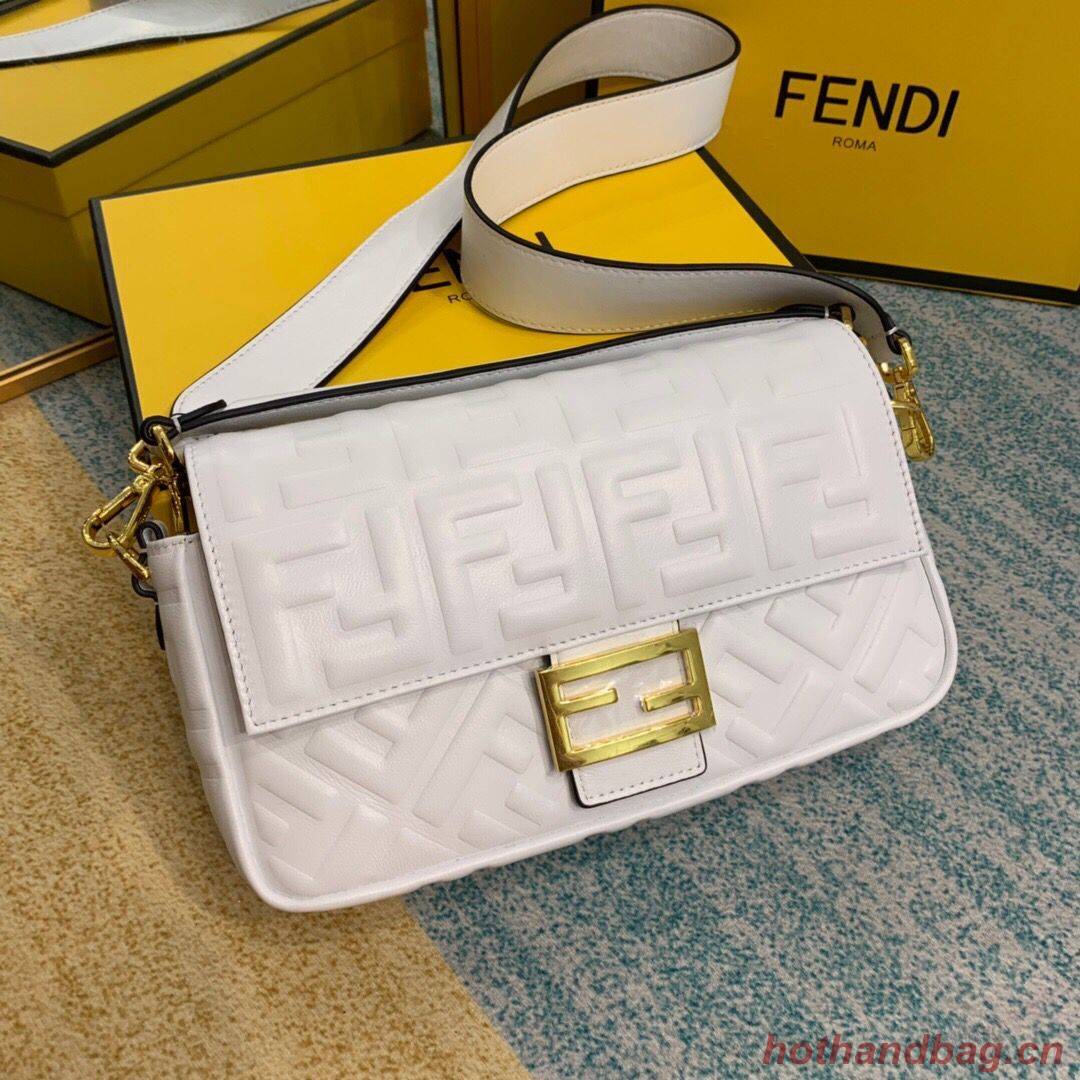 Fendi BAGUETTE Shoulder Bag 8BR600 white