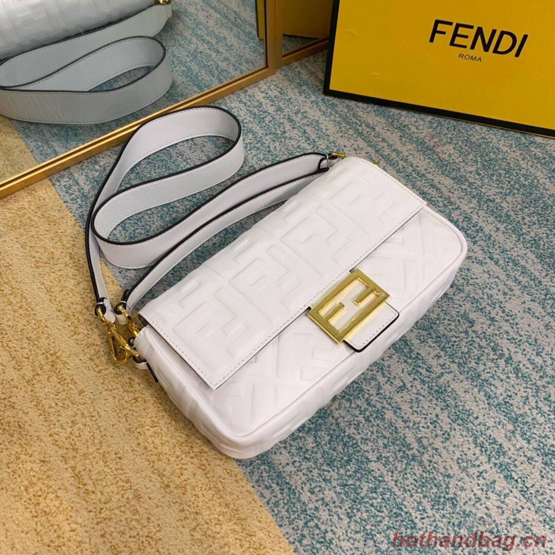 Fendi BAGUETTE Shoulder Bag 8BR600 white