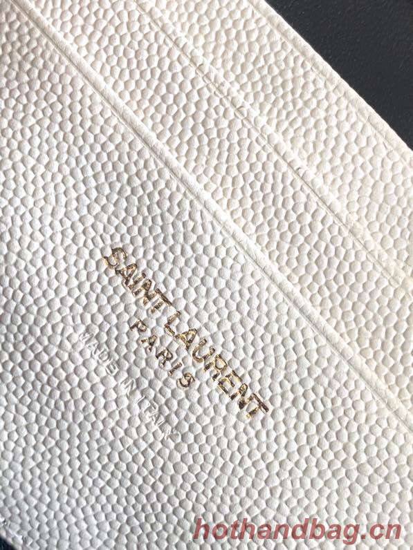 Yves Saint Laurent VINTAGE CAMERA BAG IN Calfskin Leather 6125791 white