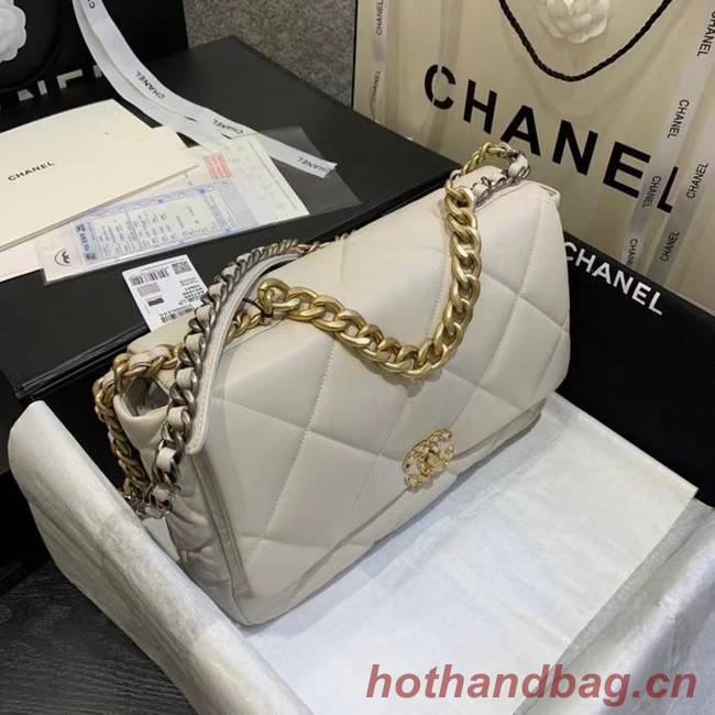 chanel 19 large flap bag  AS1160 AS1161 AS1162 Off white