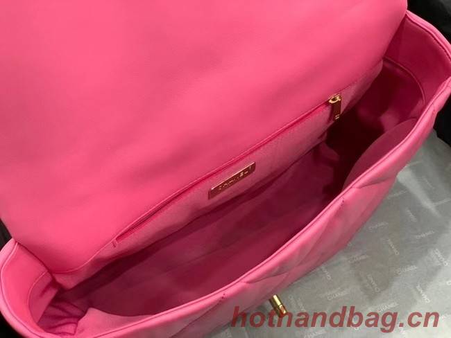 chanel 19 large flap bag AS1162 rose