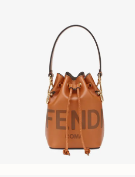 FENDI MON TRESOR Brown leather mini-bag 8BS010