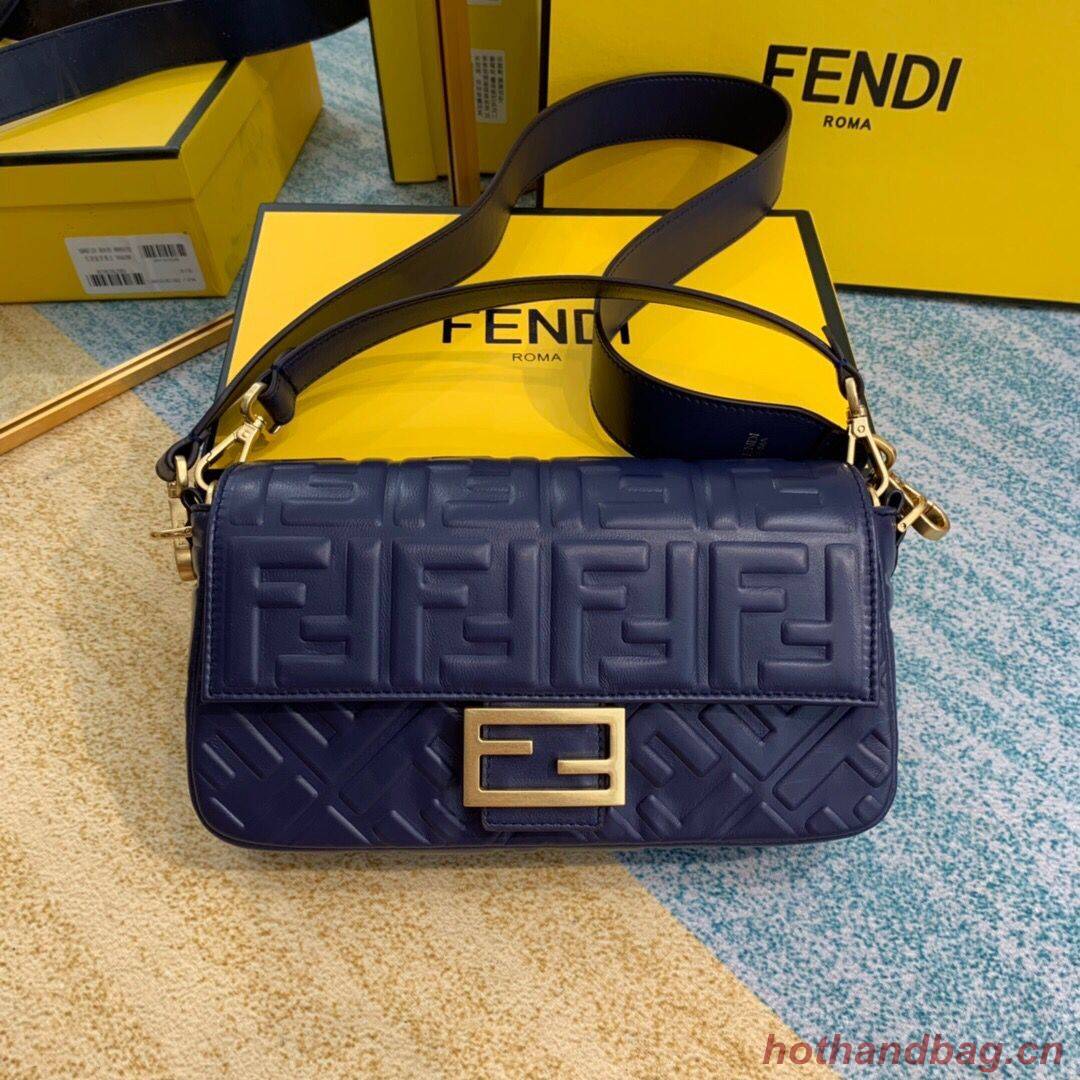  FENDI BAGUETTE Mini Shoulder Bag 8BS017 dark blue