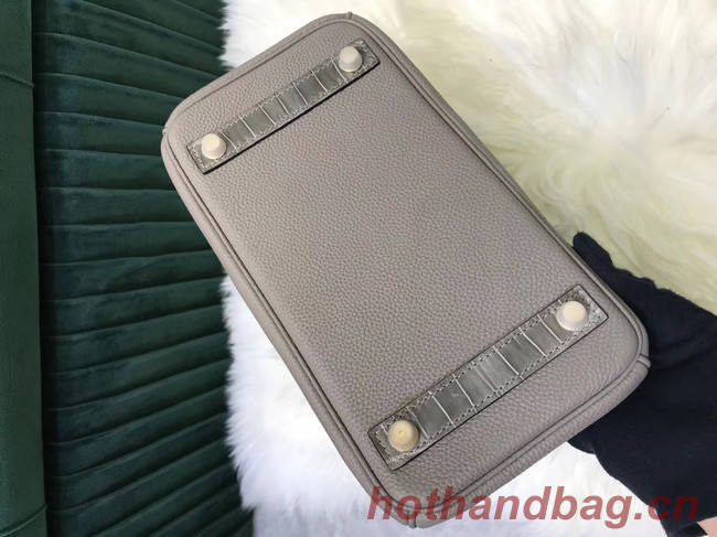 Hermes Birkin Bag Original Leather crocodile togo HBK2530 light gray